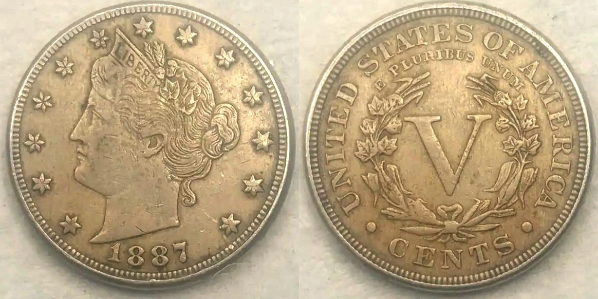 1887-V-Nickel--Not-Sure-How-Good-It-Is.-New-To-Coins-So-Be-Easy-On-Me-Please